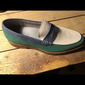 Sperry Tri Color Gold Cup Loafers NWOB Size 11